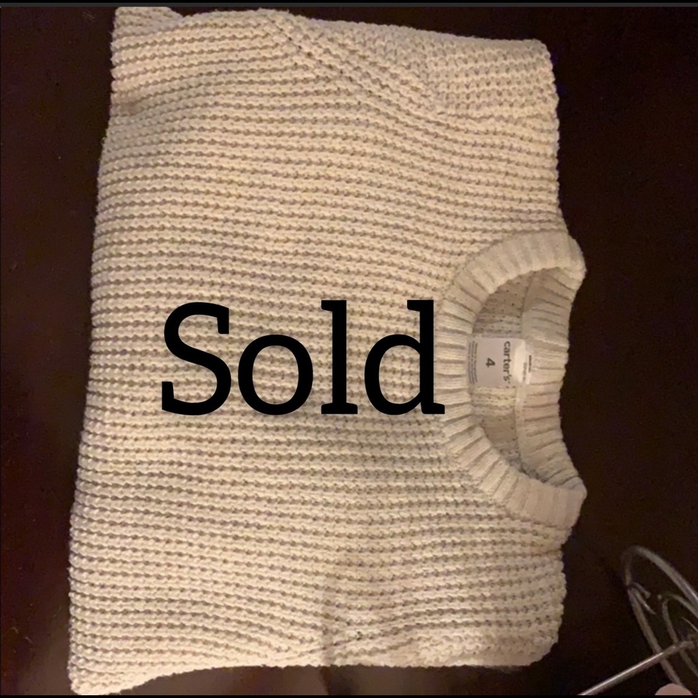 Girls Carters knit sweater